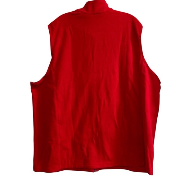Lands' End Women's Plus 3X Red Fleece Vest Full Zip Sleeveless New - Picture 5 of 8